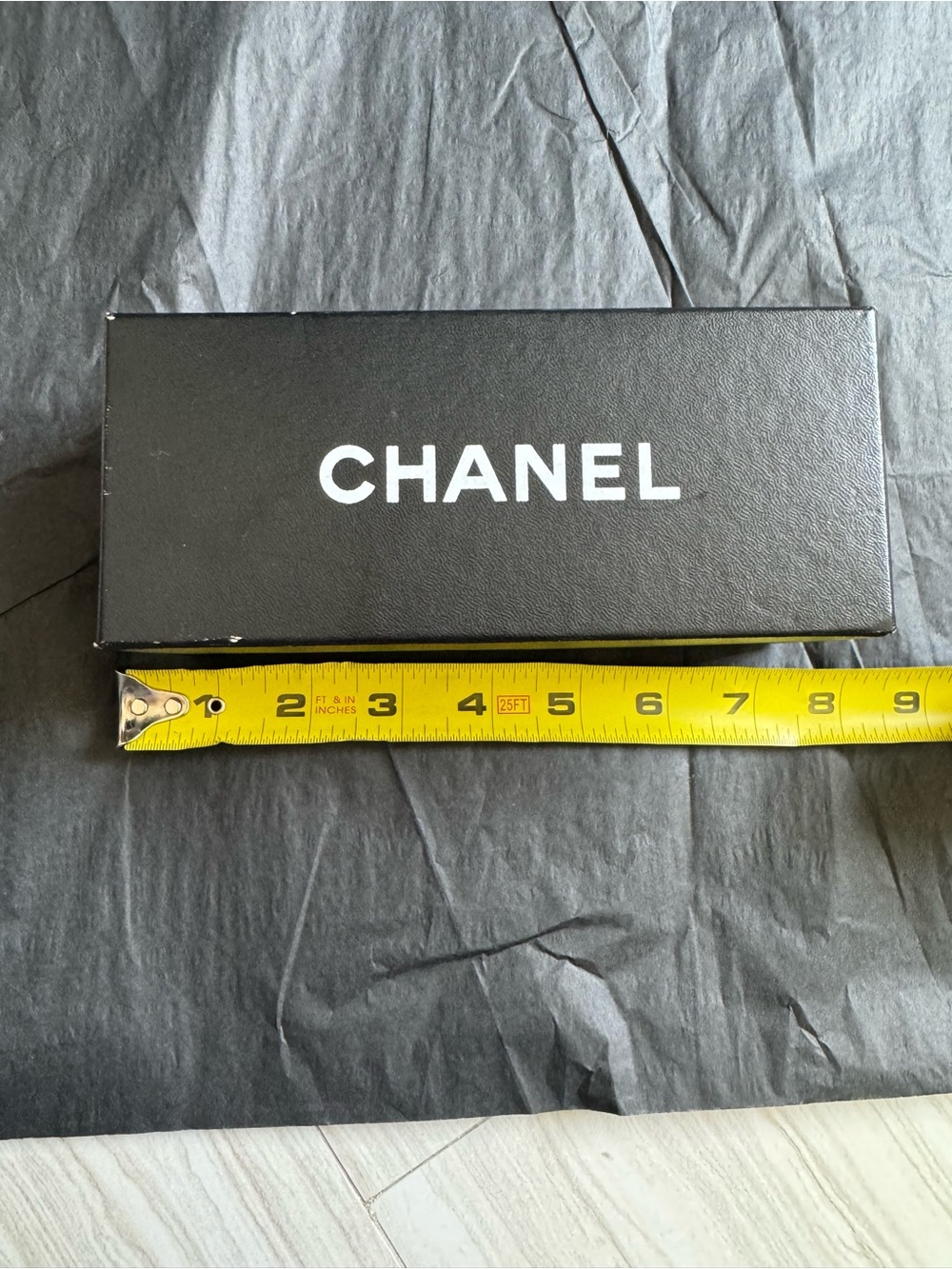 CHANEL Black Box with White Logo